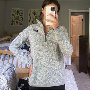 Patagonia Woman’s Better Sweater in Grey, Size Medium